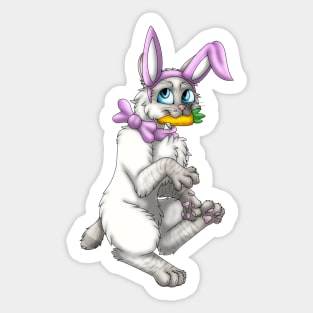 Bobtail BunnyCat: Fawn Lynx Point (Pink) Sticker